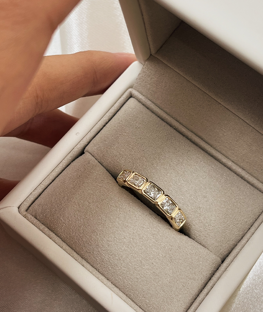 Radiant Diamond Band In Box