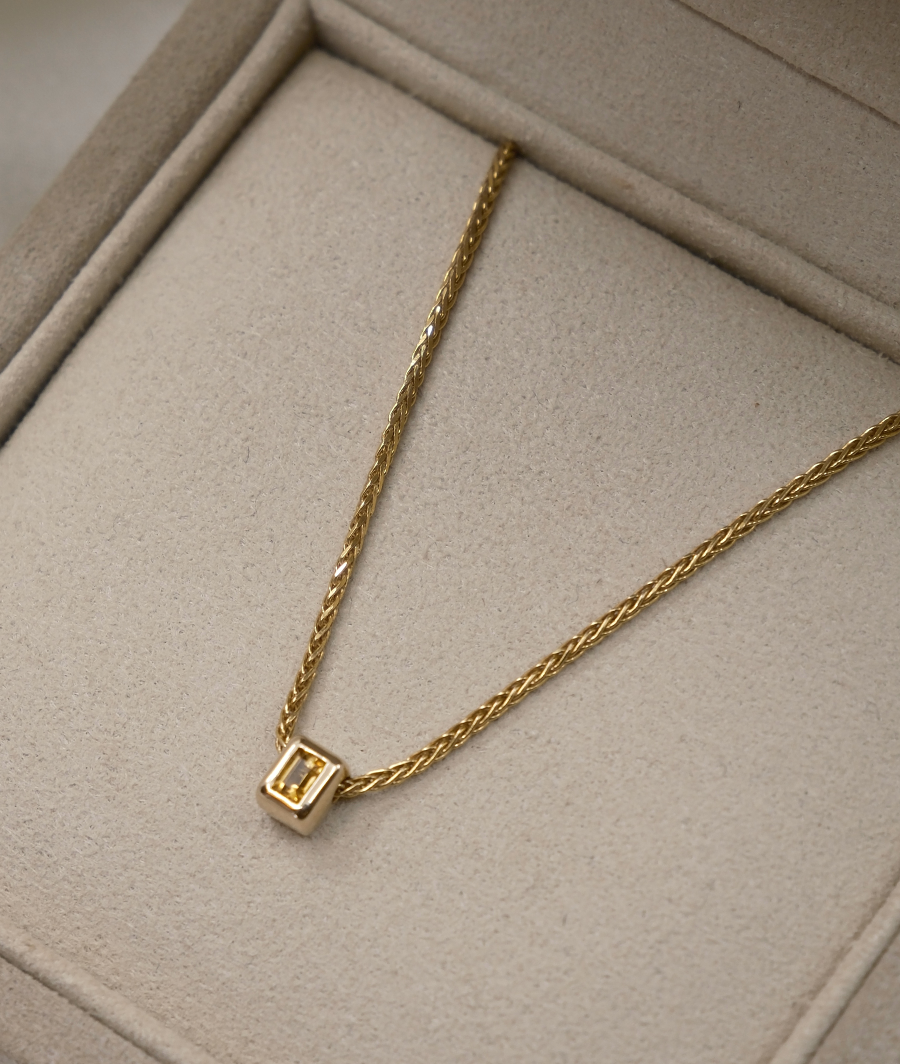 Relique Slider Baguette Necklace