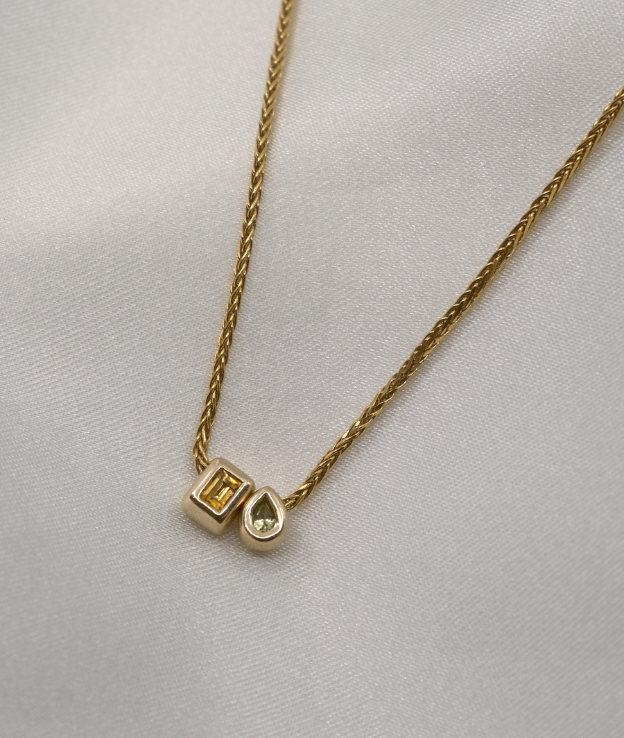 Relique Slider Pear Necklace