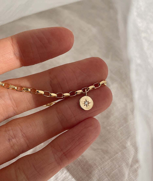 Tiny True North Charm bracelet
