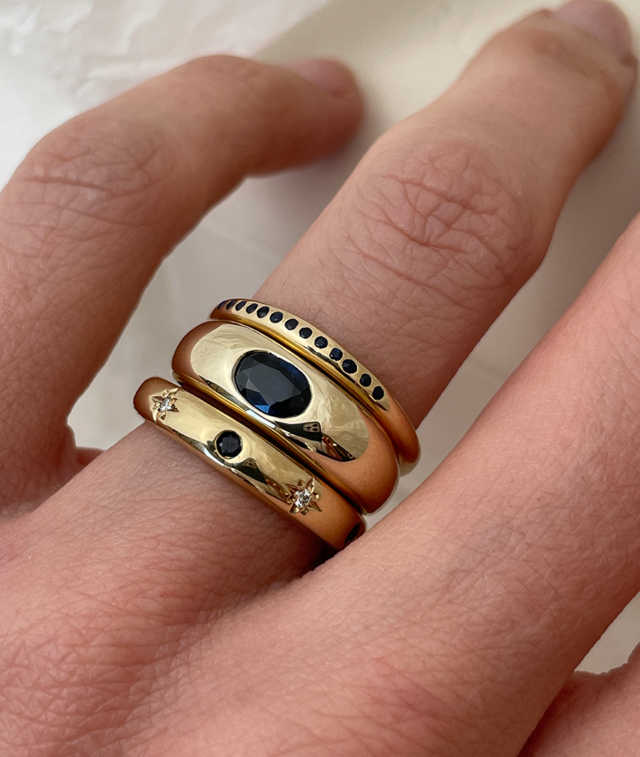 Sapphire Ring Stack