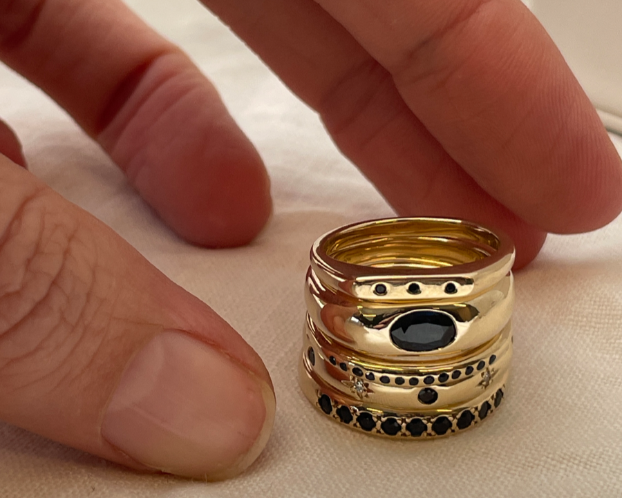 Sapphire Ring Stack