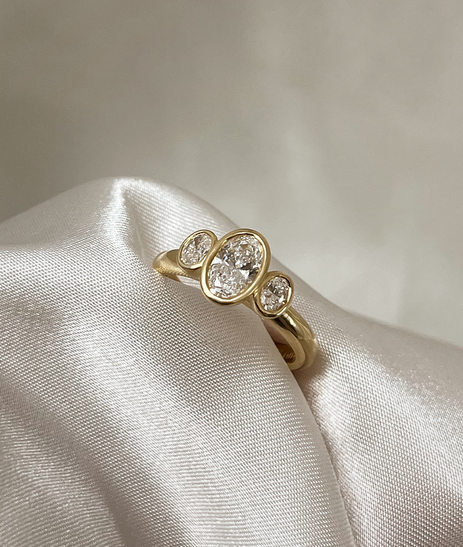 Small Oval Trilogy Ring