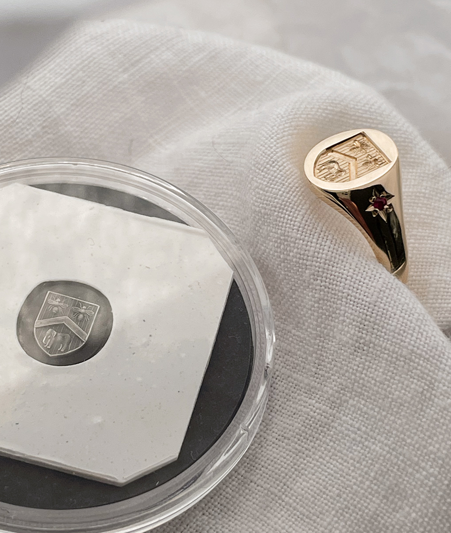 Hand Engraved Classic Small Signet