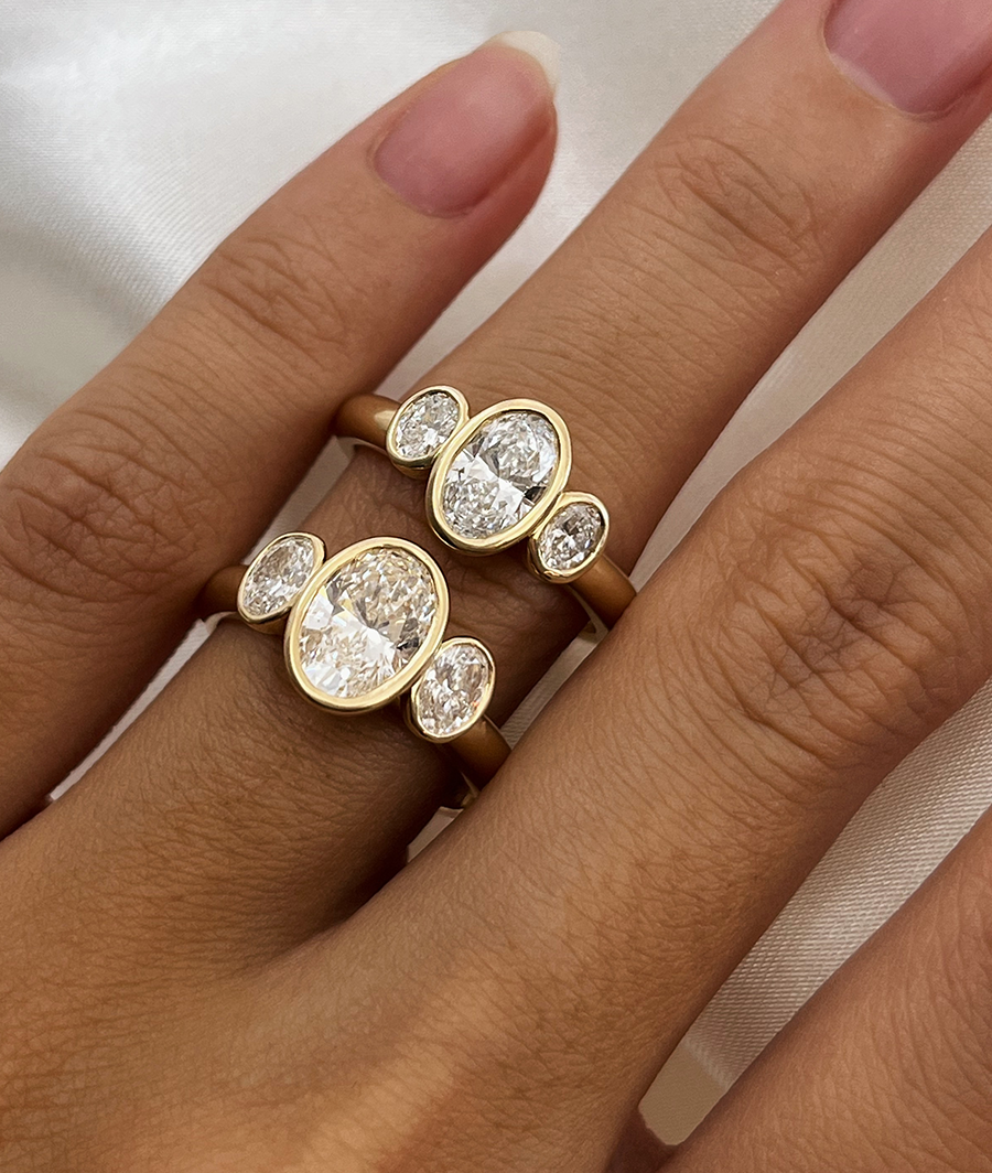 Small & Large Large Oval Trilogy Ring
