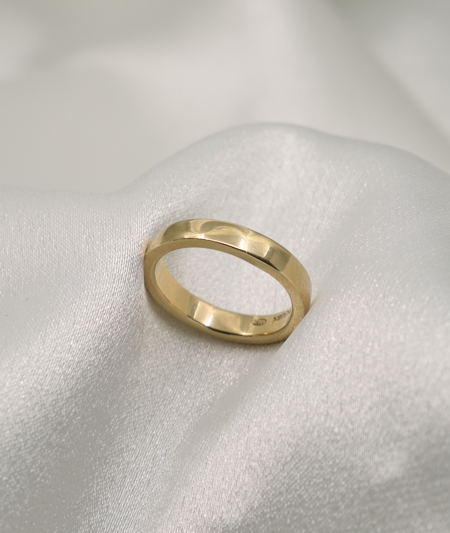 Men's Square Band 4mm