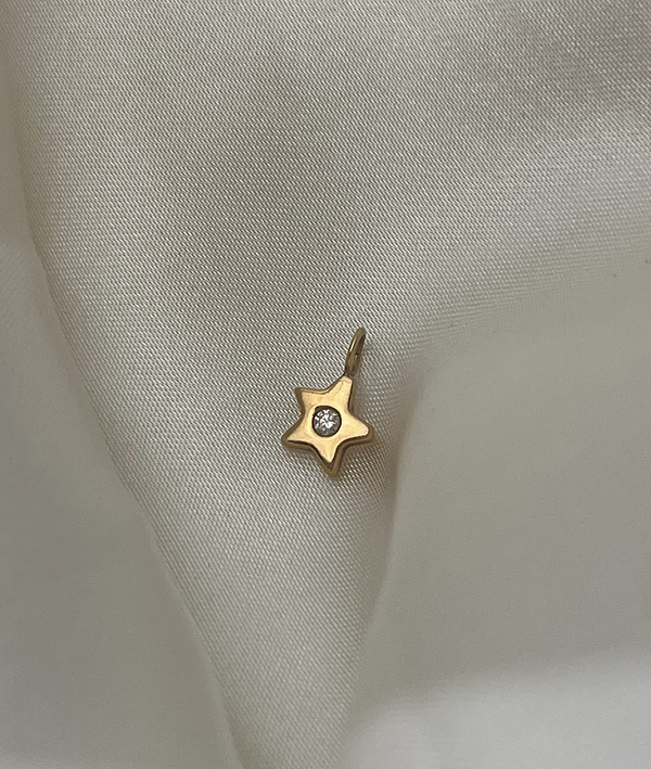 2mm Diamond Tiny Star Charm