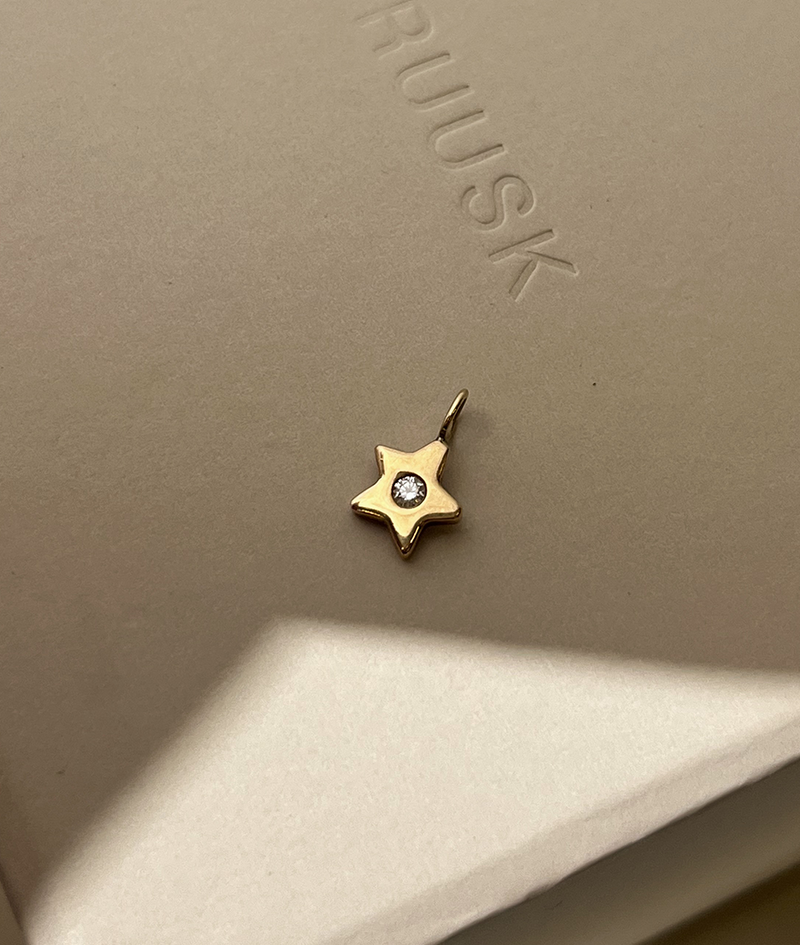 2mm Diamond Tiny Star Charm