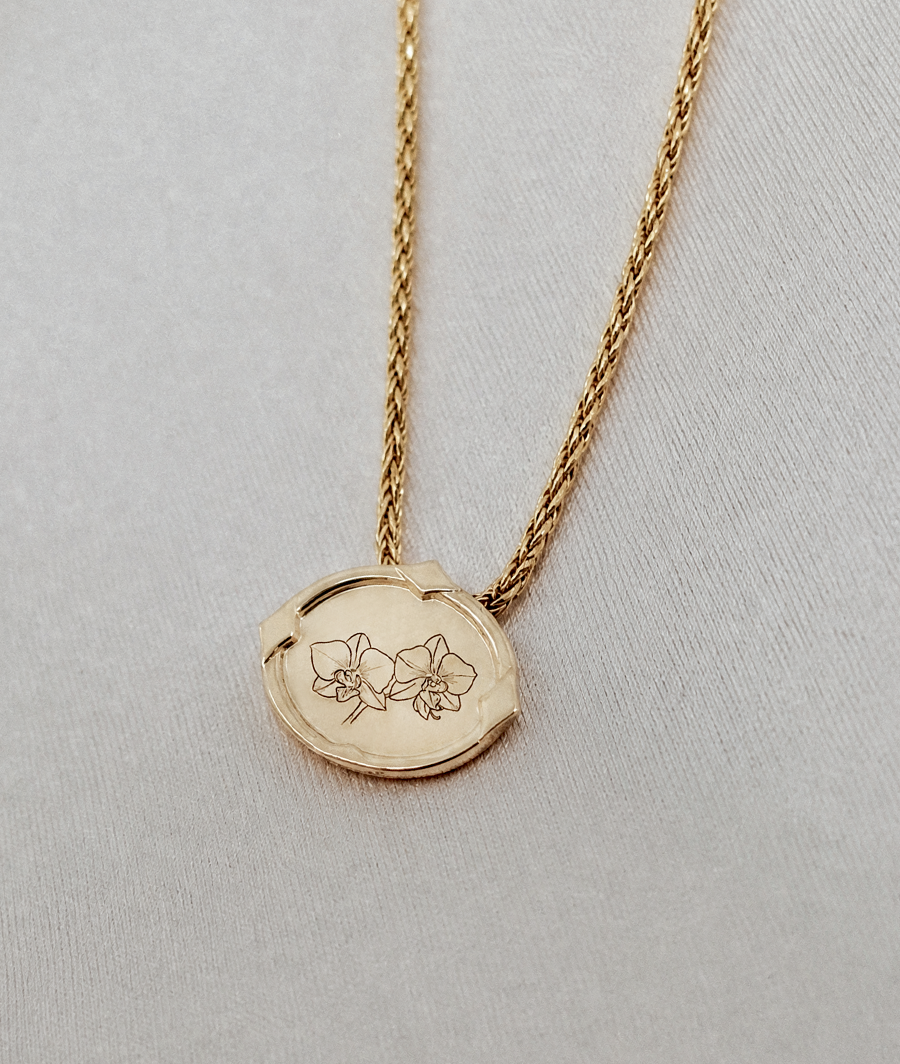StarlightNecklace_PlainwithCustomLaserEngravingOrchids