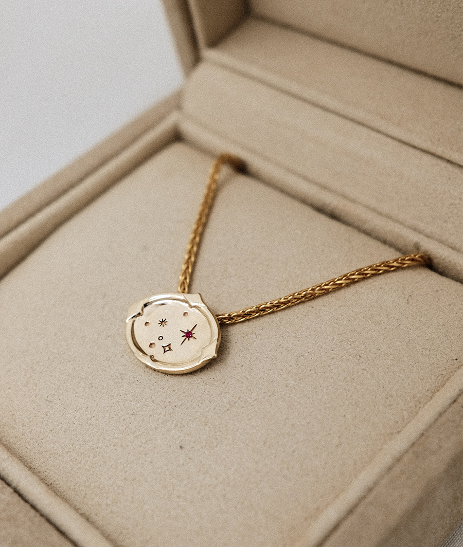 Starlight Slider Necklace with Constellation