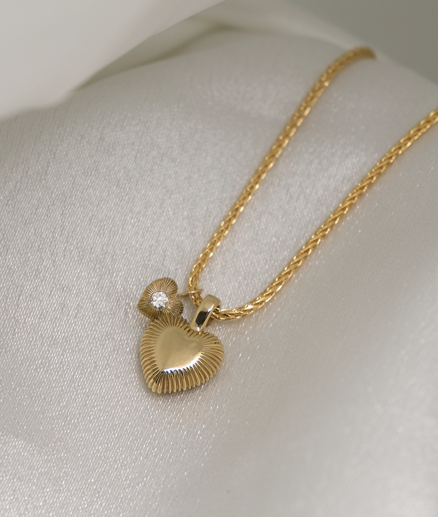 Heart Talisman Duette Necklace