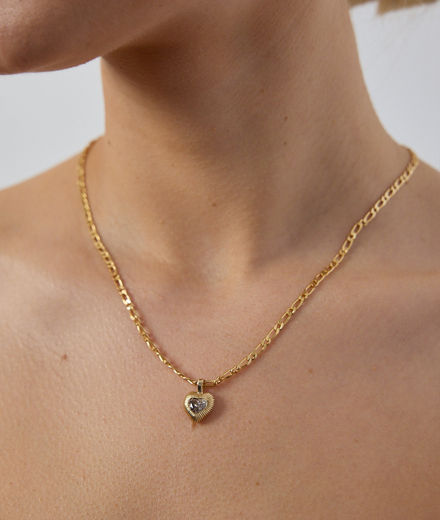 Heart Talisman Stone Necklace