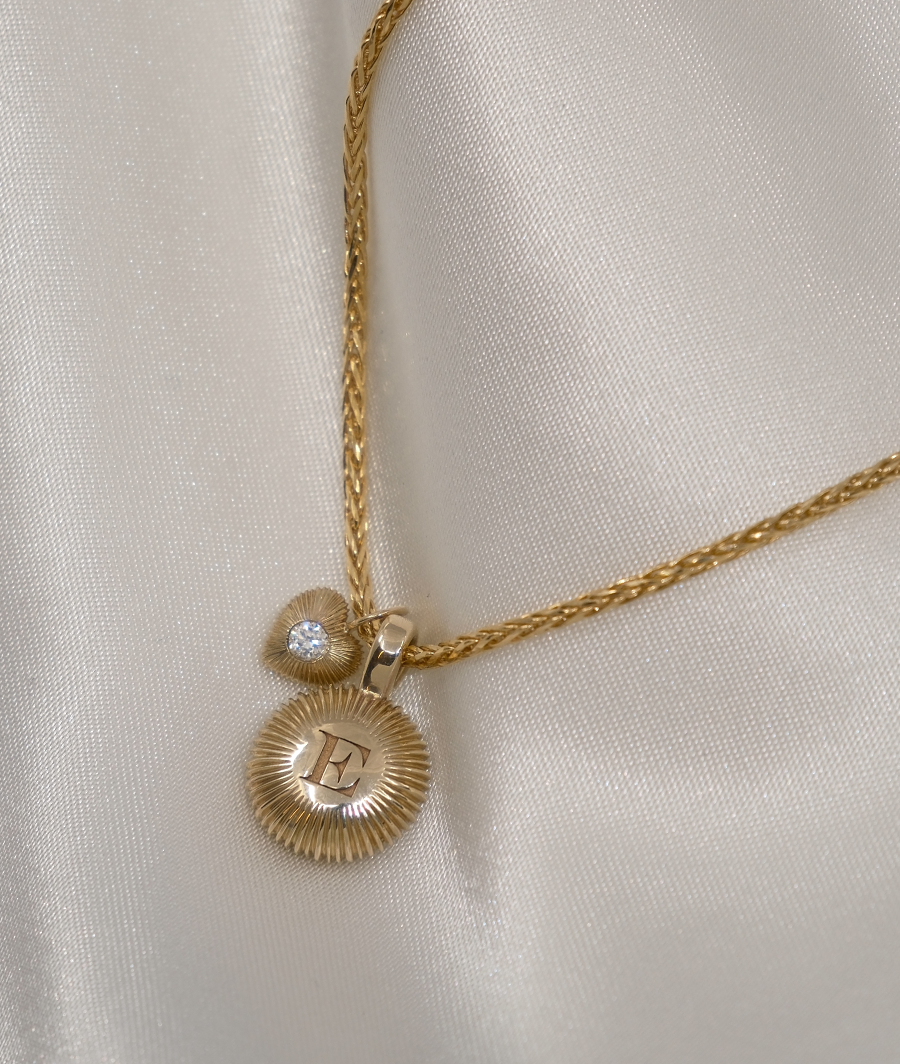 Talisman Large Plain Round Pendant Necklace