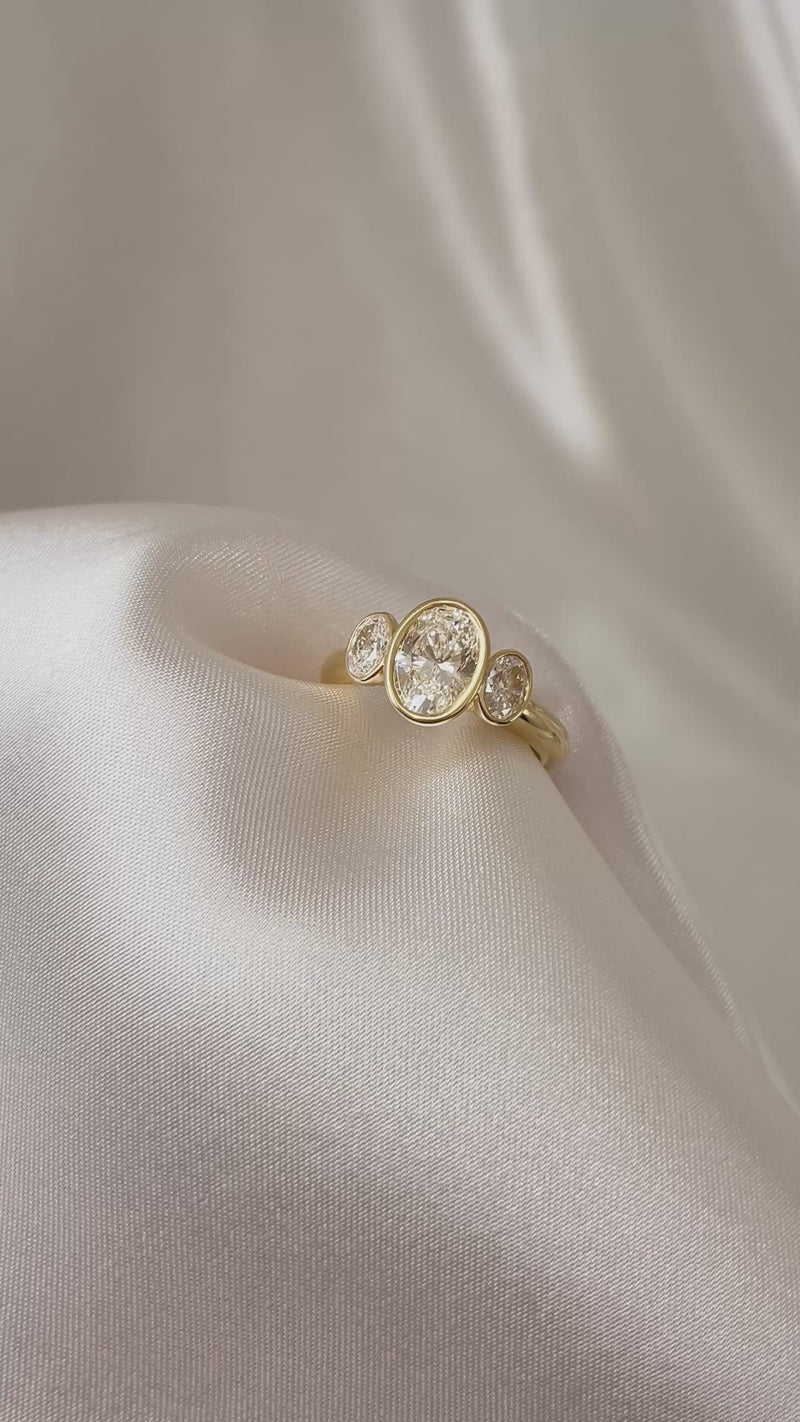 Large Oval Trilogy Ring