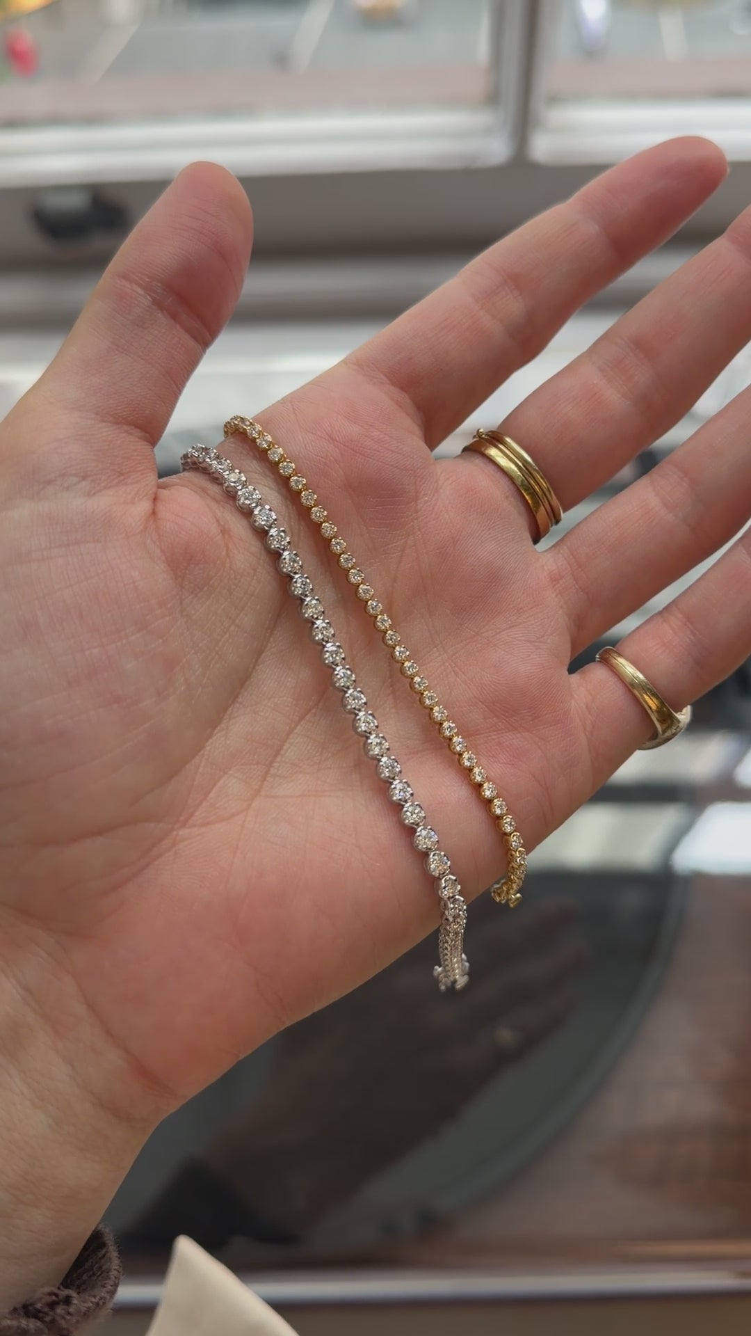 Load video: Crown Tennis Bracelet