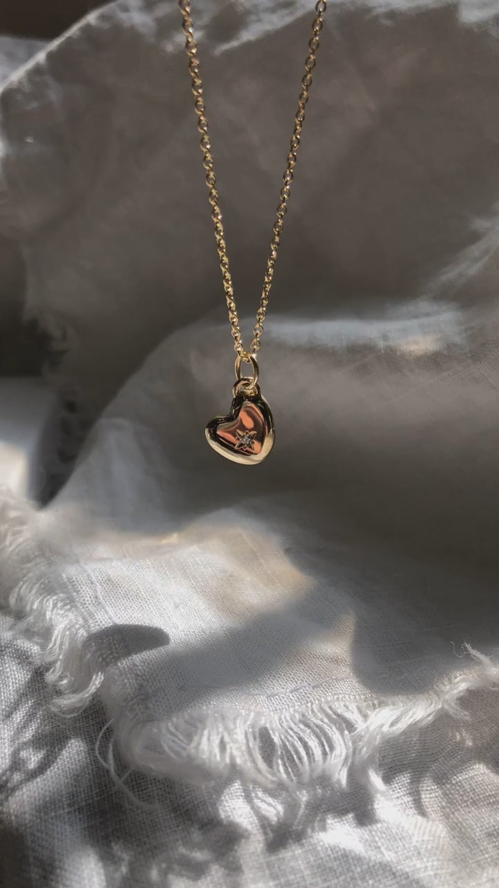 Load video: READYMADE Heart of Gold necklace