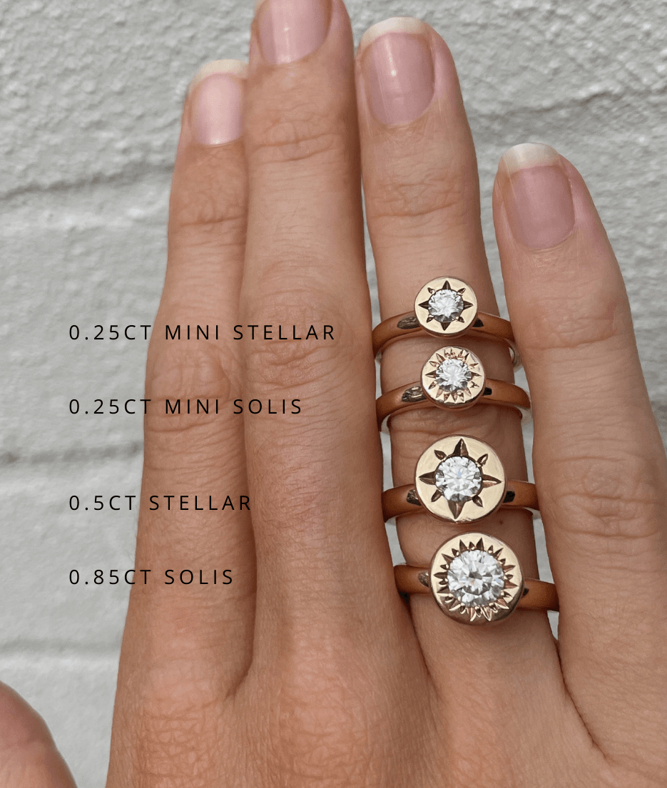 0.25ct Mini Stellar Solitaire Ring - RUUSK