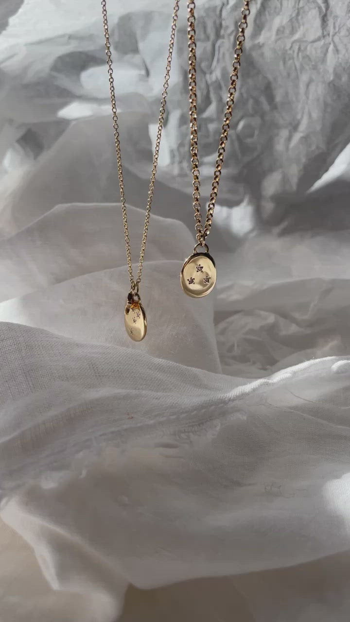 Load video: Constellation Oval Pendant
