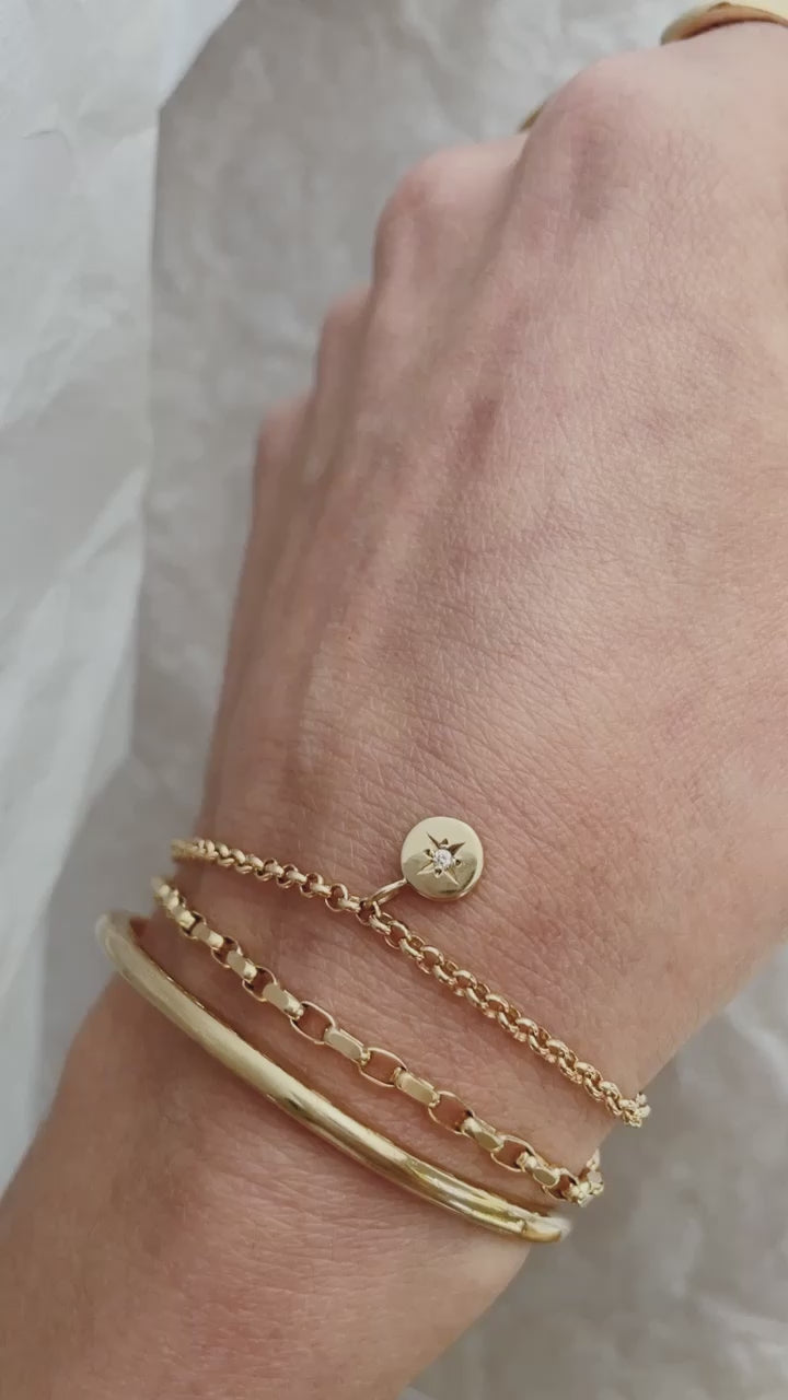 Load video: Tiny True North Charm bracelet