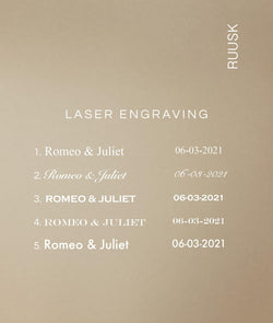 Laser engraving fee (per ring/pendant/charm) - RUUSK