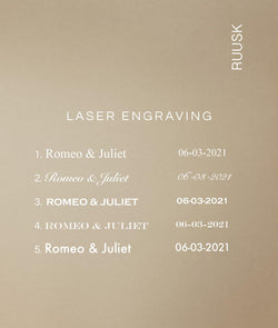 Laser engraving fee (for two pendants/charms) - RUUSK