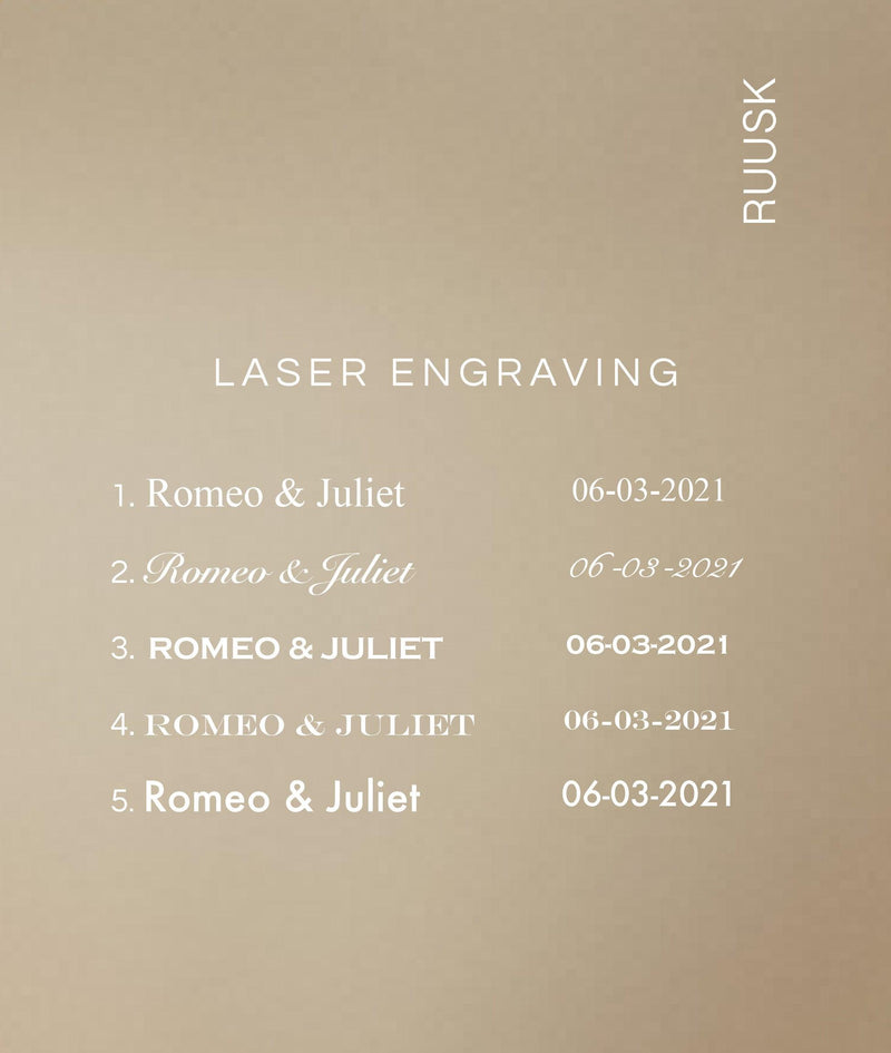 Laser engraving fee (per ring/pendant/charm) - RUUSK