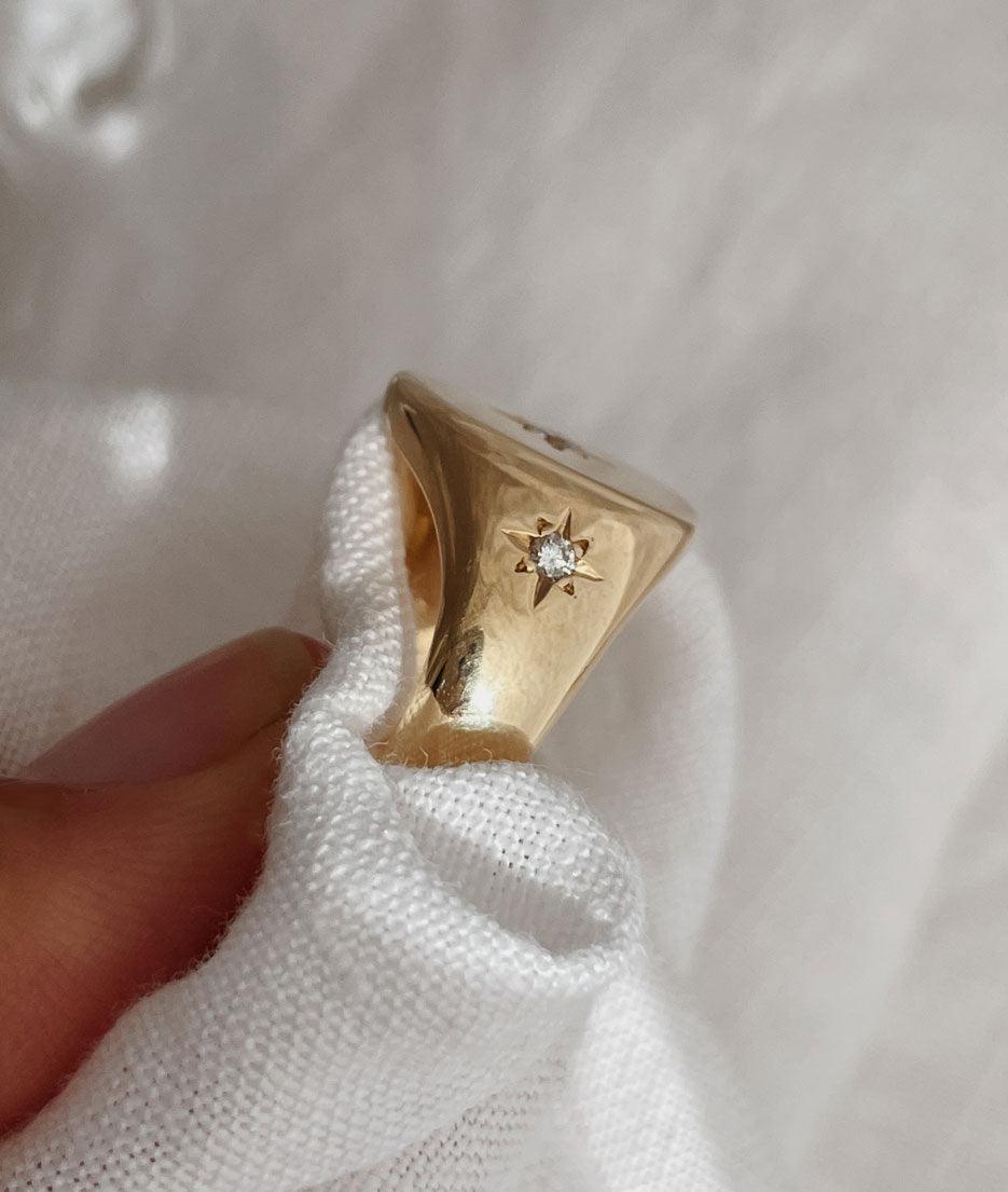 3 Star Classic Signet ring - RUUSK