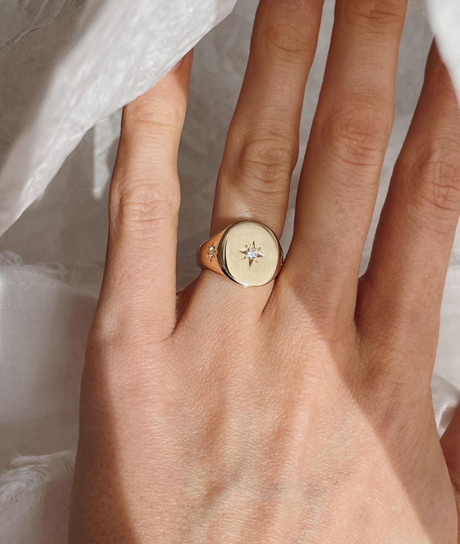 3 Star Classic Signet ring - RUUSK