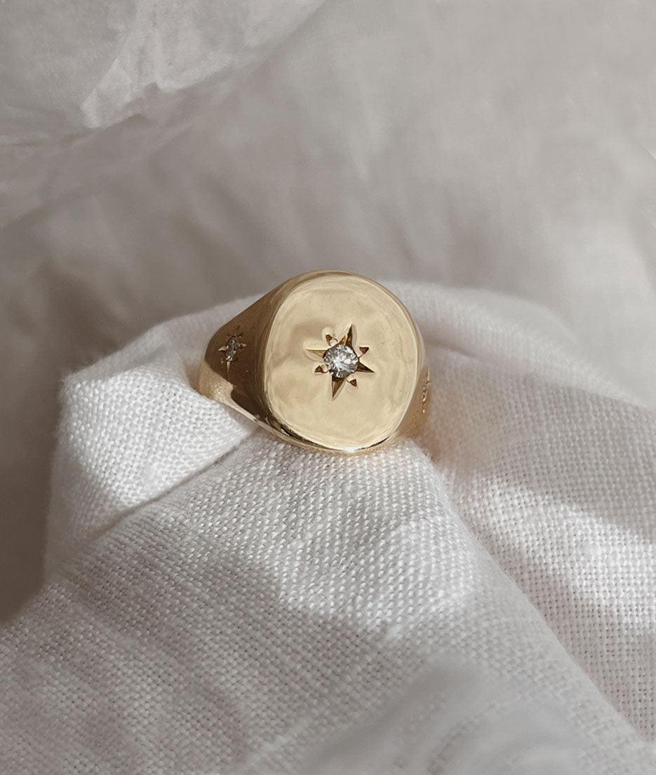 3 Star Classic Signet ring - RUUSK