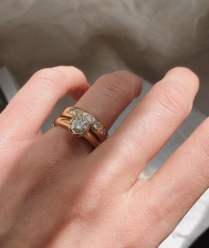 5 Moons Diamond ring - RUUSK