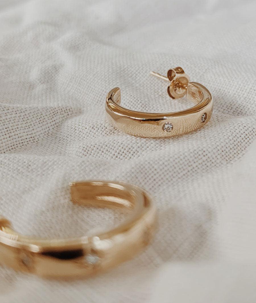 Diamond Luna earrings - RUUSK