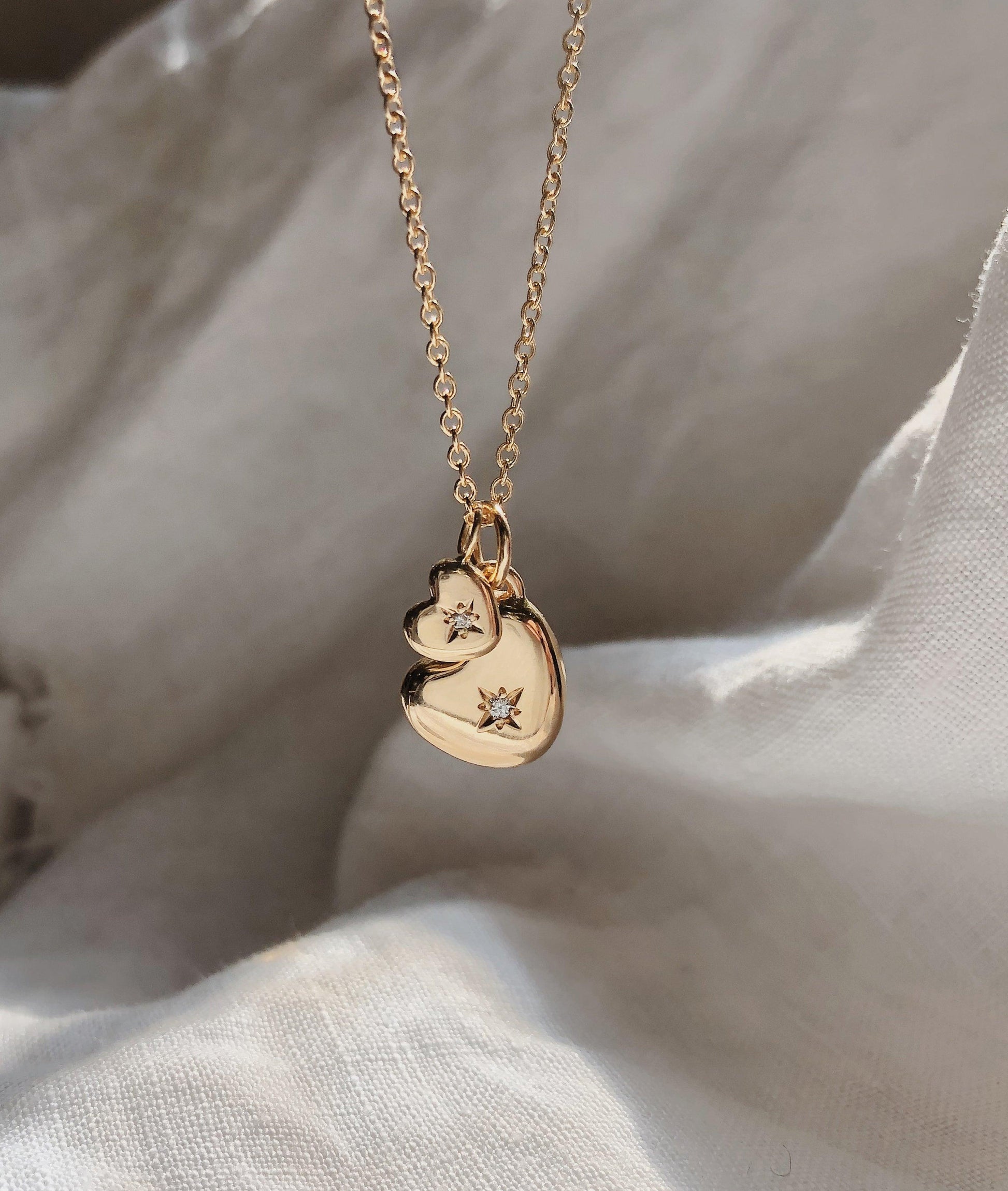 Mama & Baby Heart necklace - RUUSK