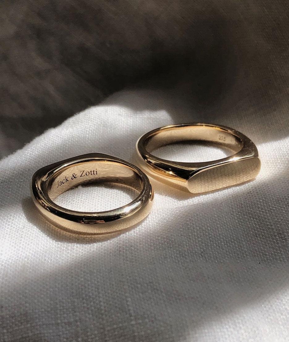 Men's Long Signet Ring - RUUSK