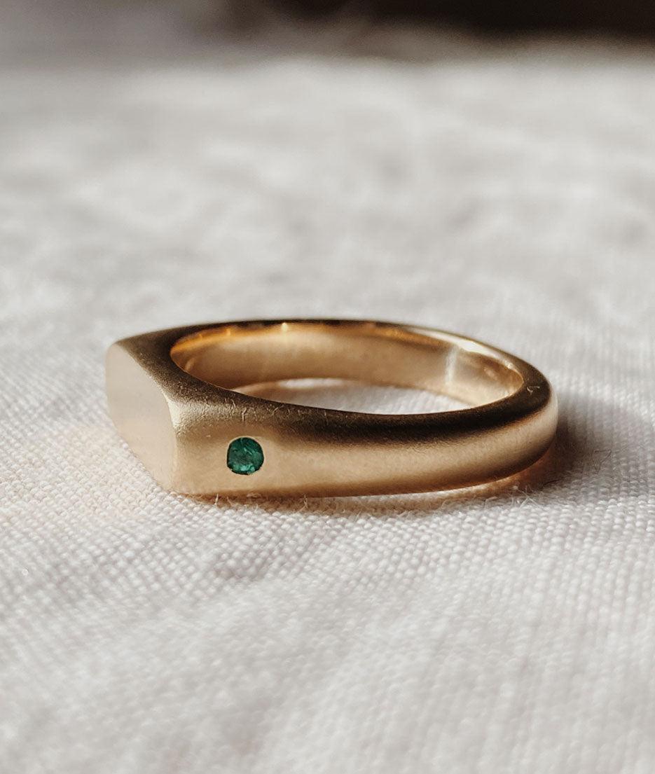 Men's Long Signet Ring - RUUSK
