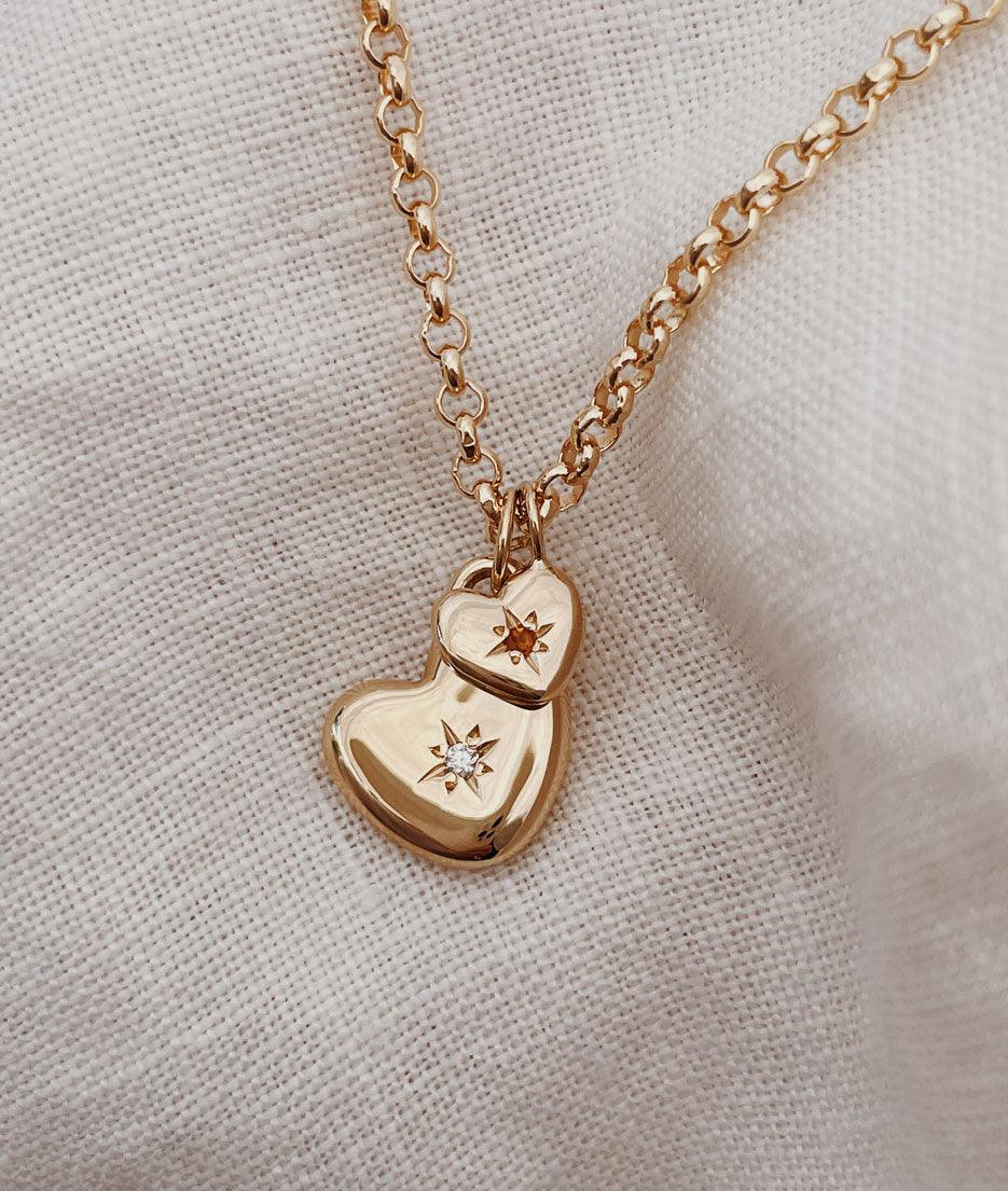 Mama & Baby Heart necklace - RUUSK
