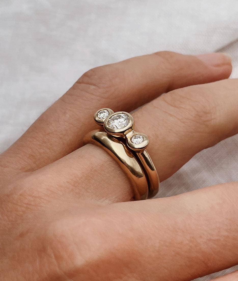 Medium Trilogy ring (0.7ctw) - RUUSK