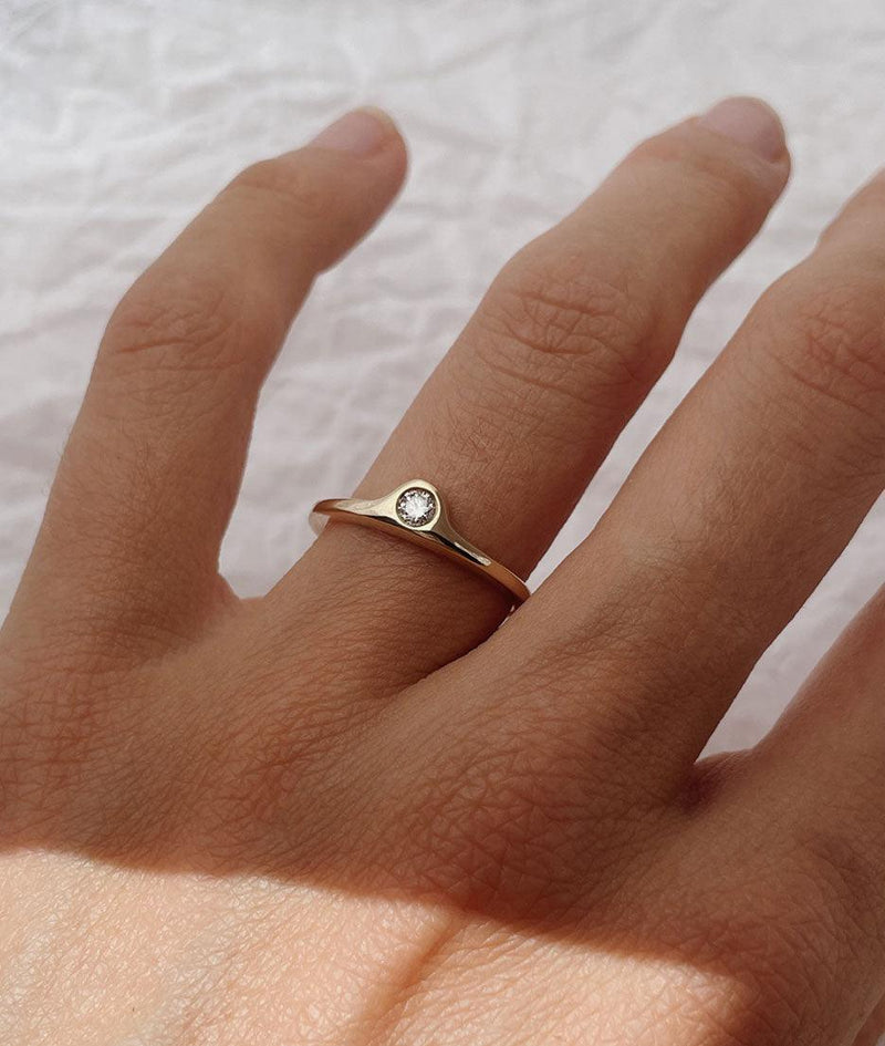 Mini Luna Diamond ring - RUUSK
