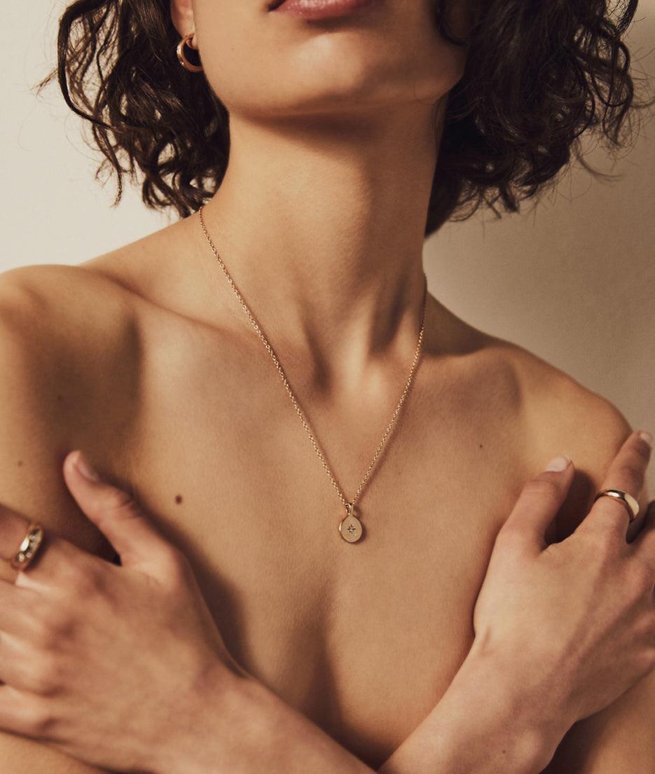 Mini Moon True North necklace - RUUSK