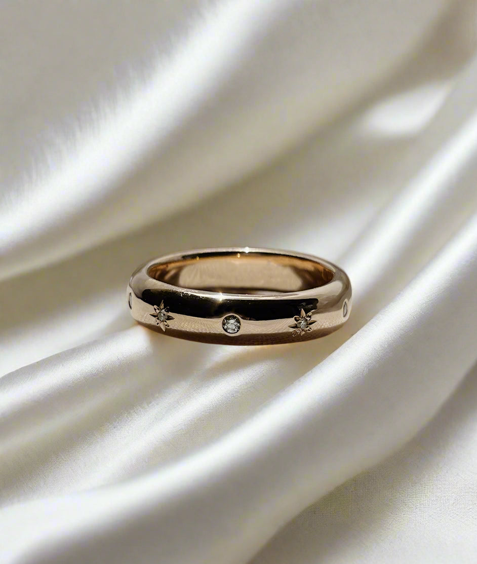 Moon & Stars 5mm Rounded Band - RUUSK