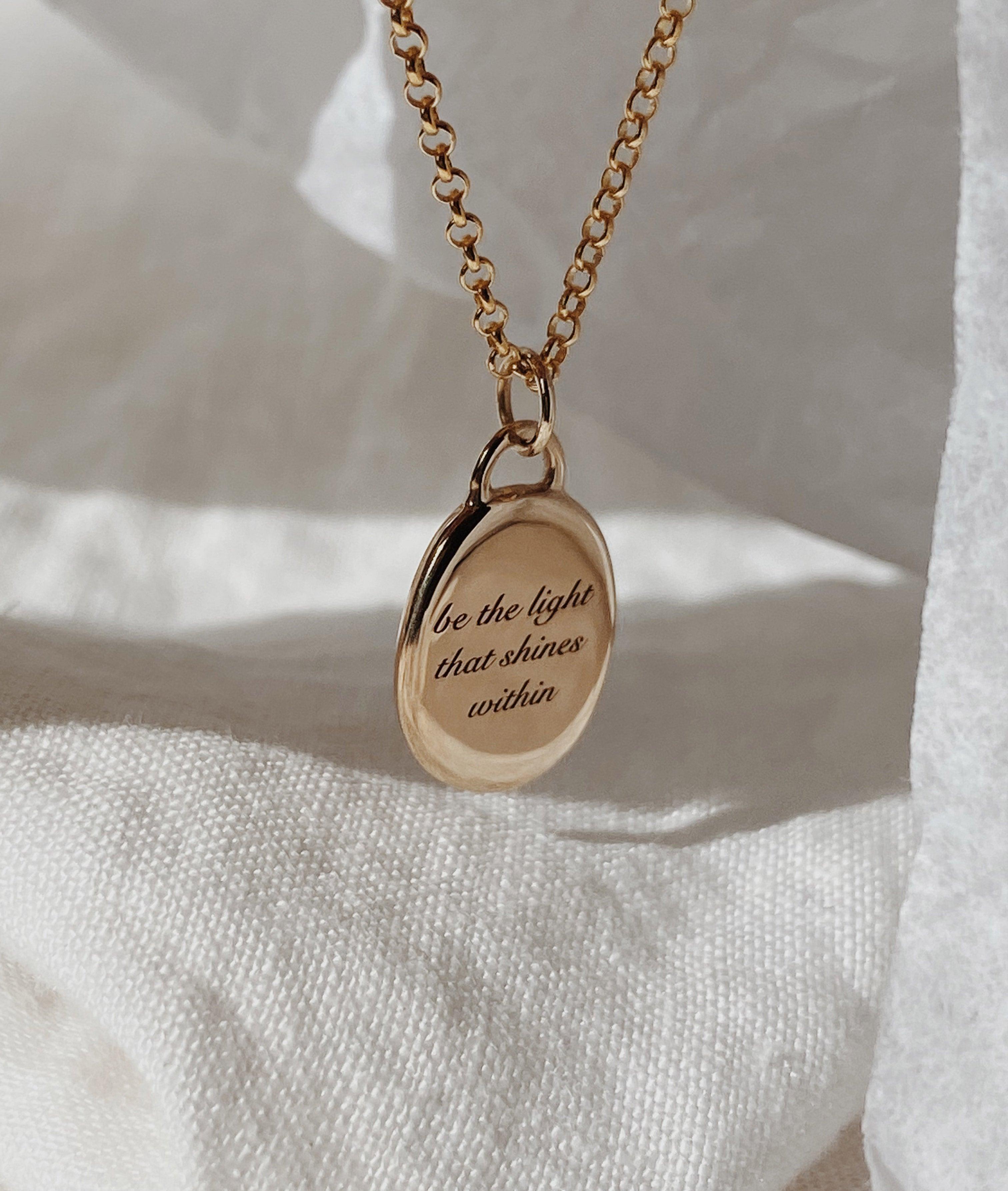 Plain Oval Pendant necklace - RUUSK