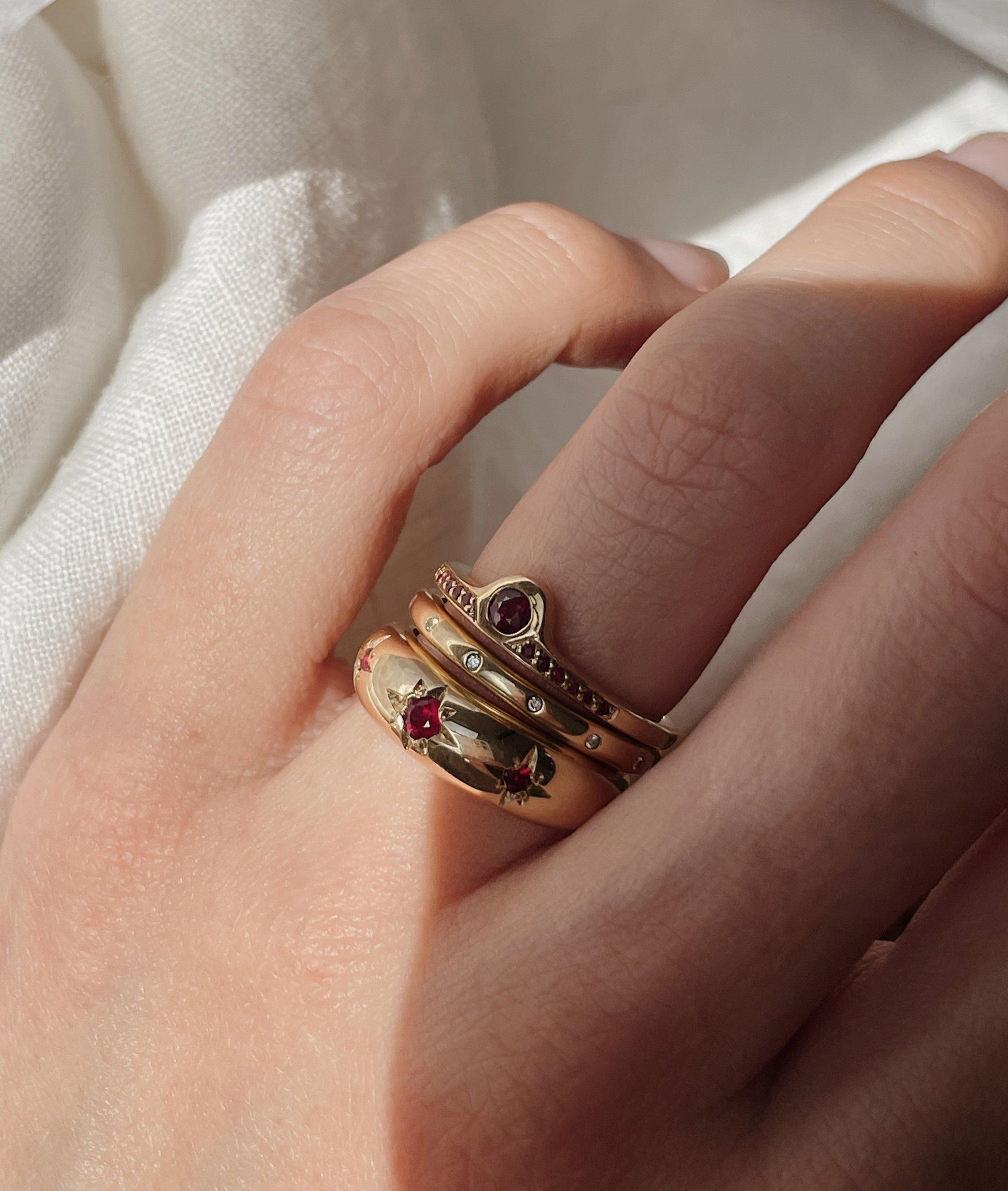 XS Organic ring + stones - RUUSK
