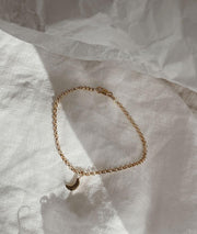 Tiny Moon Charm bracelet - RUUSK