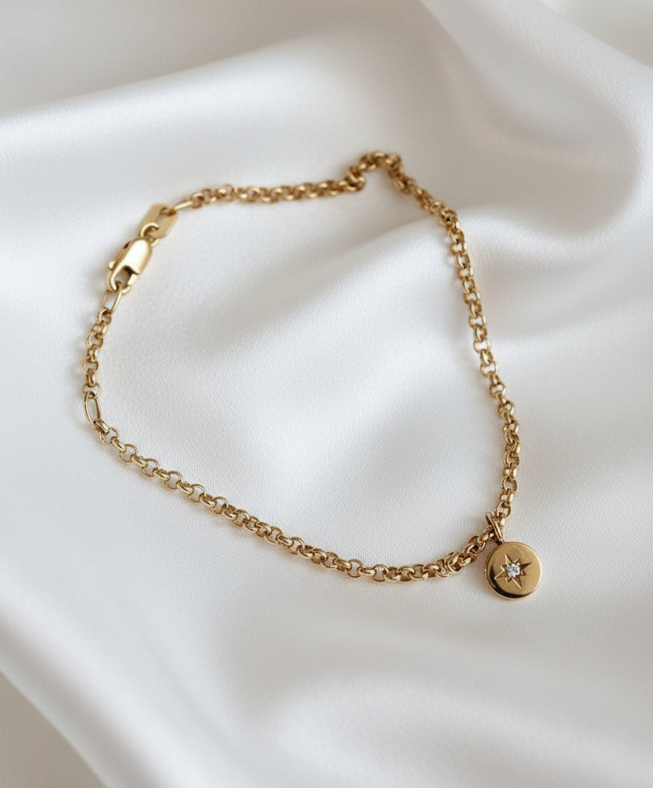 Yellow Gold Medium Bracelet Chain - RUUSK