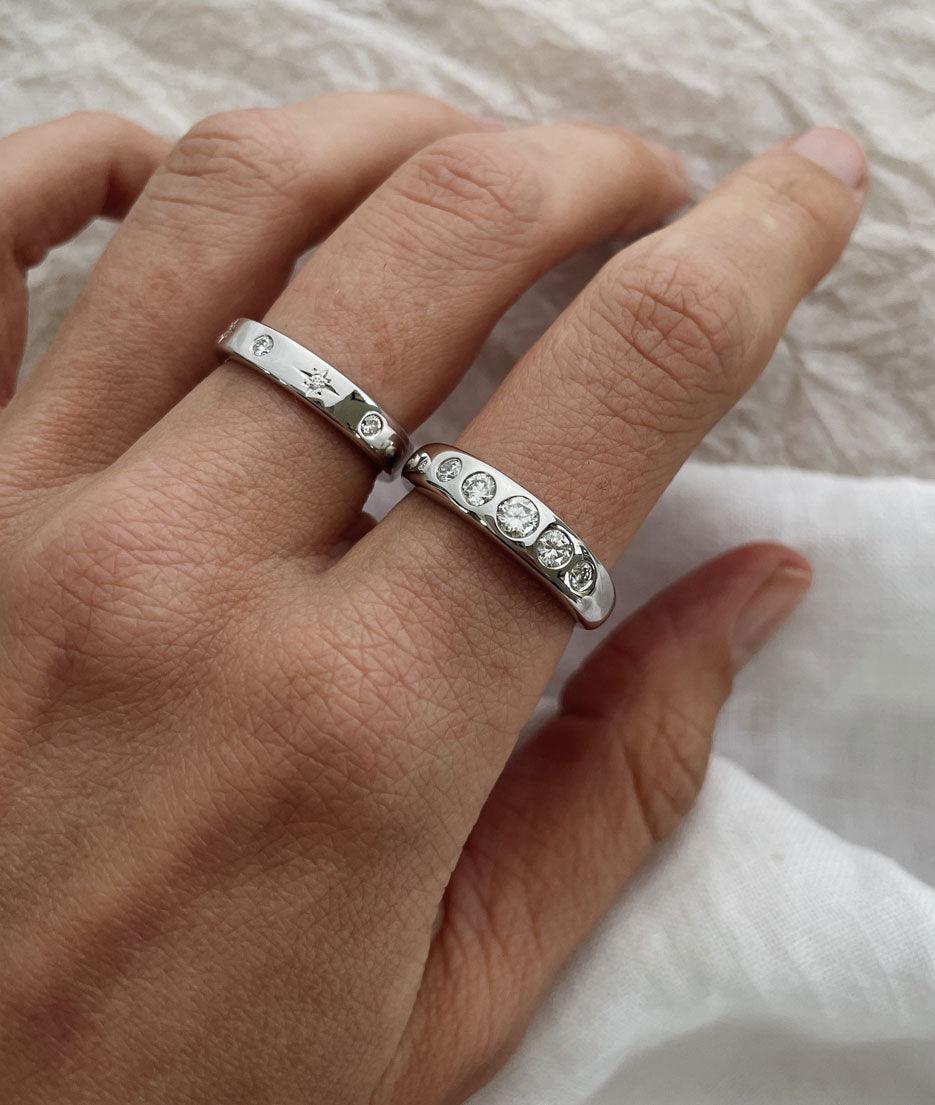 5 Moons Diamond ring - RUUSK
