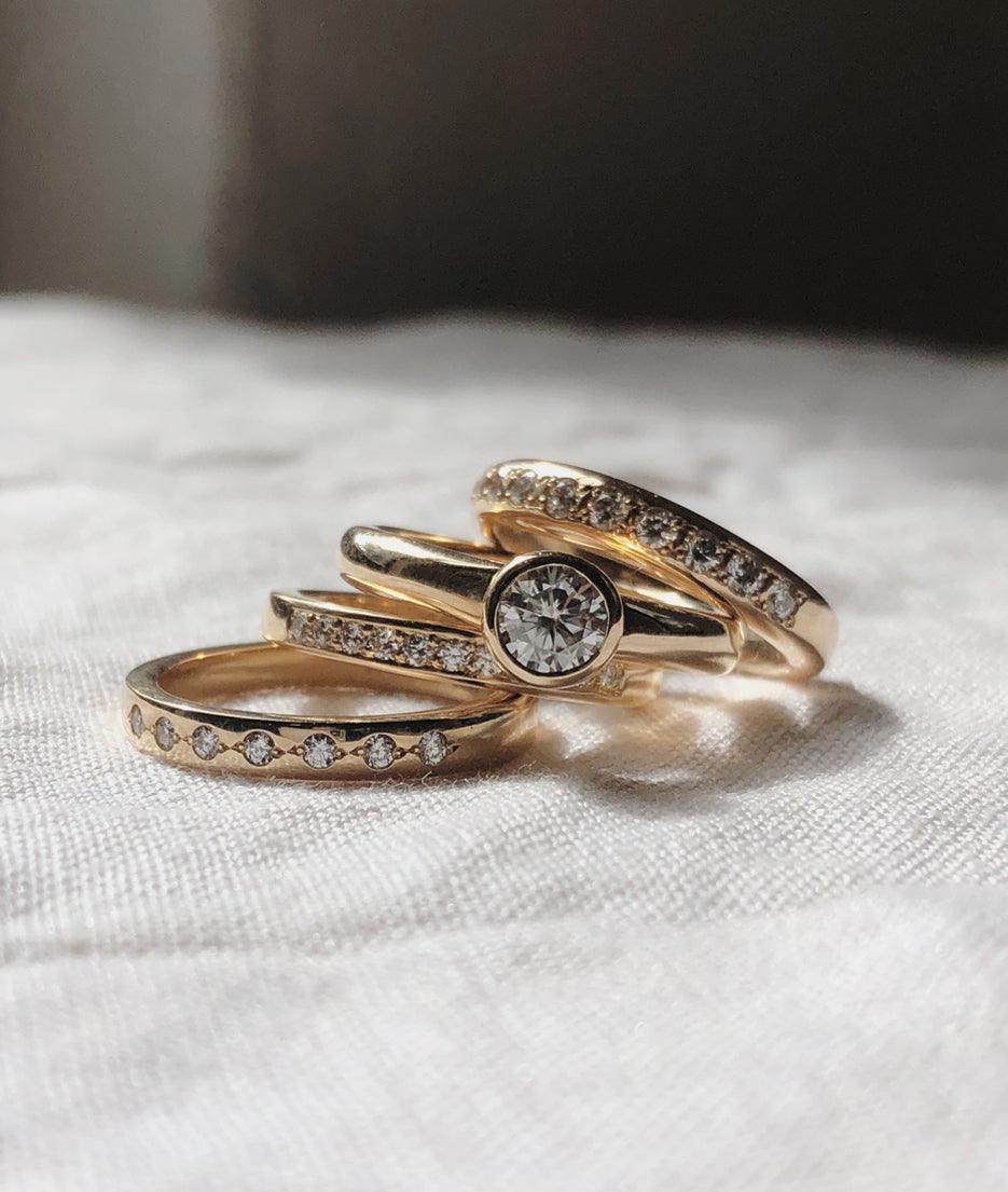 Pebble Thin Square ring - RUUSK