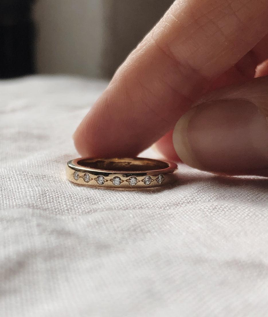 Pebble Thin Square ring - RUUSK