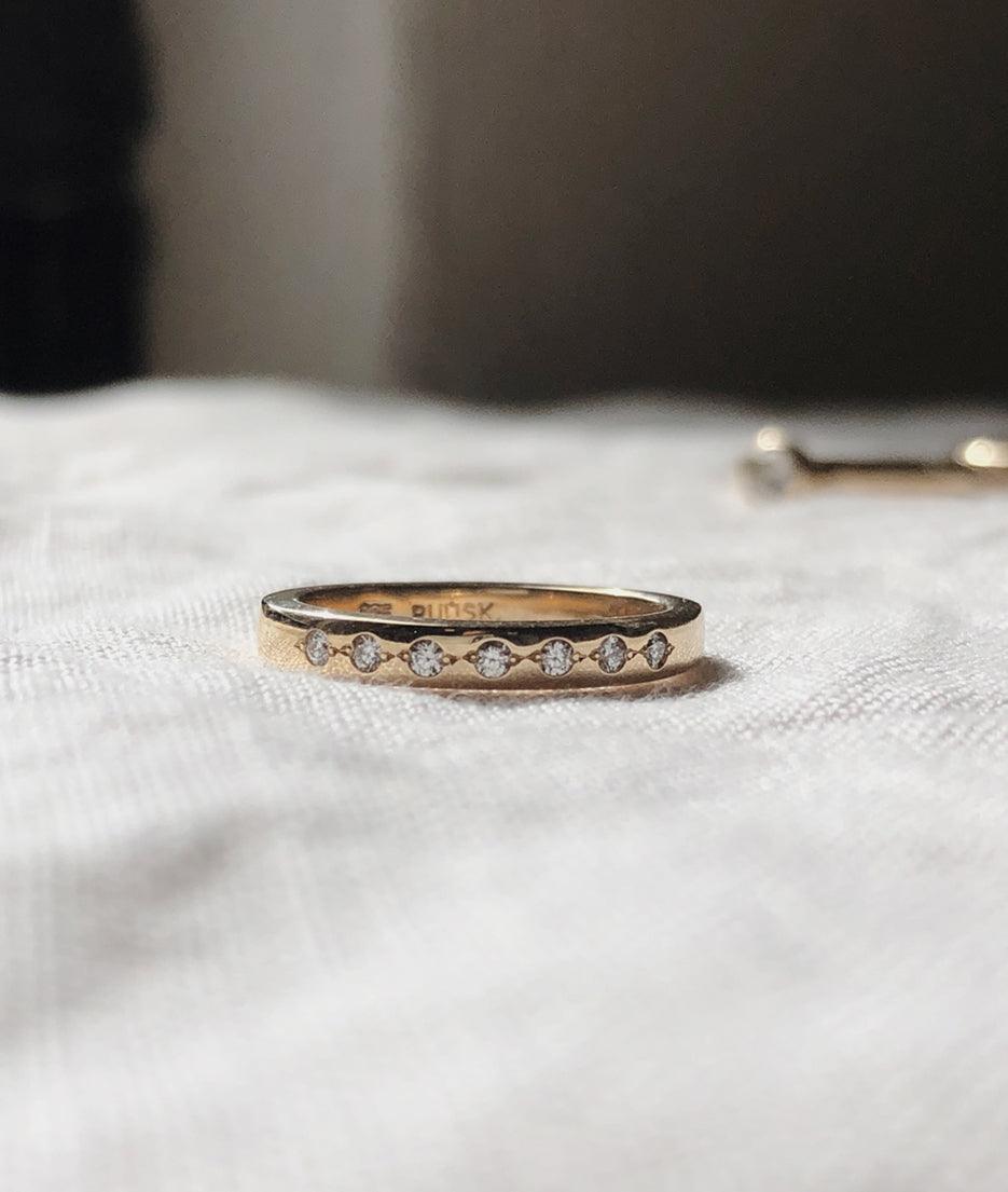 Pebble Thin Square ring - RUUSK