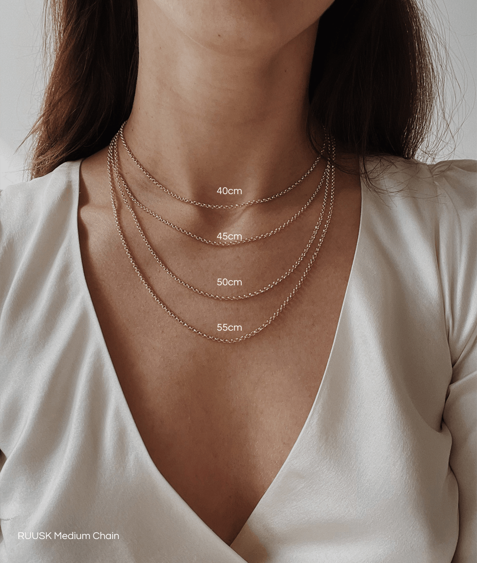 Tiny True North Triplet Charm necklace - RUUSK