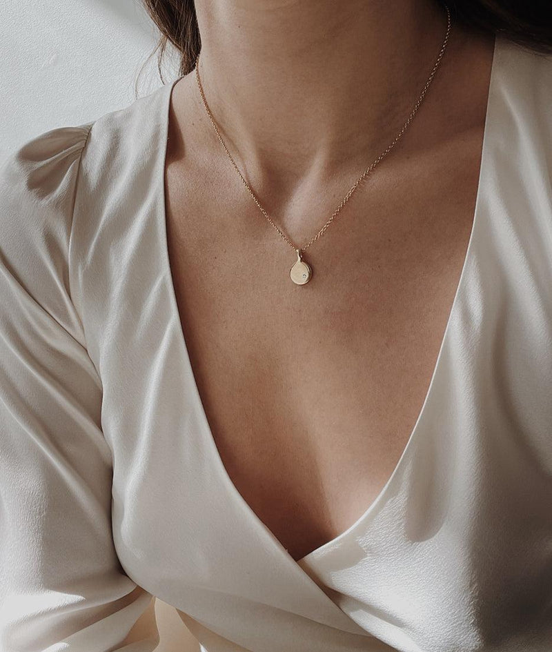 Mini Moon Pendant necklace - RUUSK