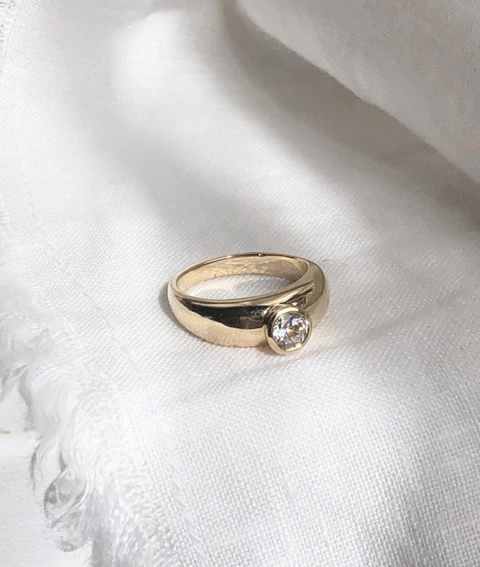0.5ct Diamond Wide Organic ring - RUUSK